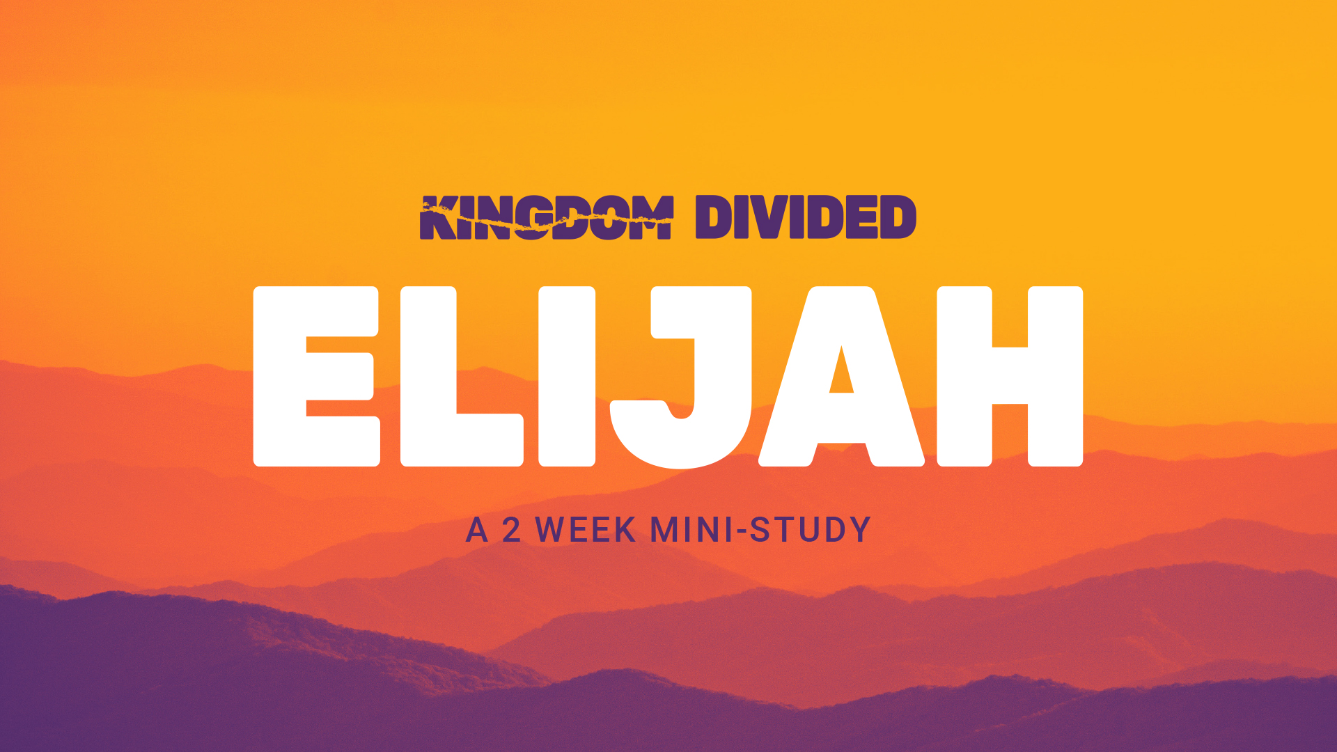 elijah bible study video